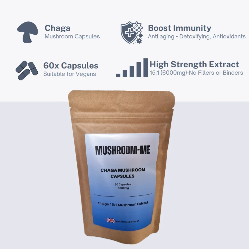 Chaga Mushroom Capsules - Image 2